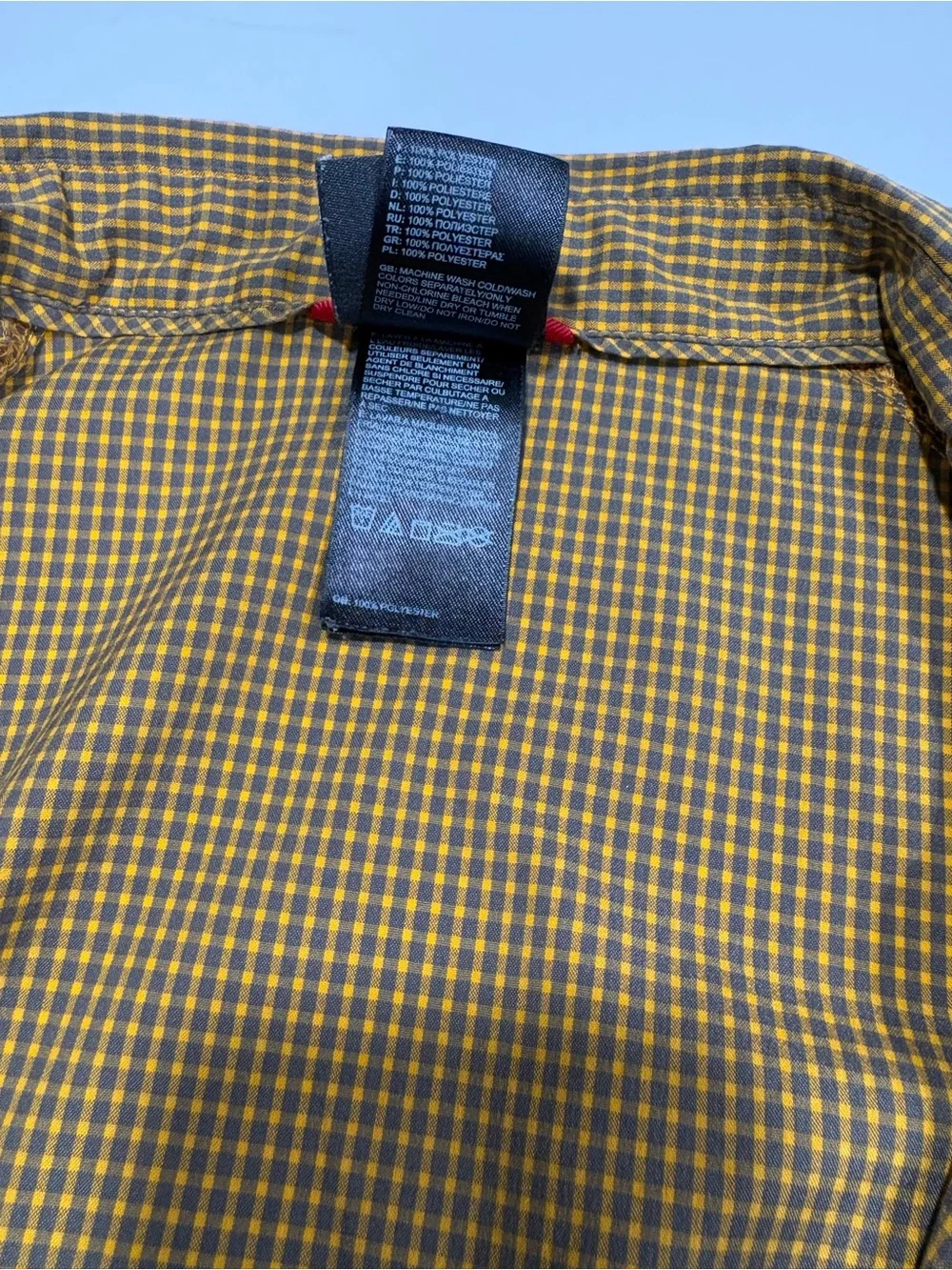 The North Face Men's Short-Sleeve Button-Down Shirt - Mustard Check